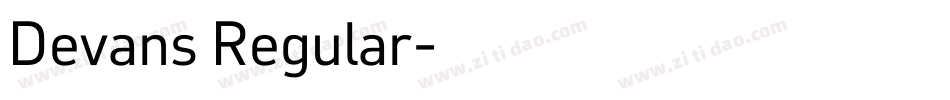 Devans Regular字体转换